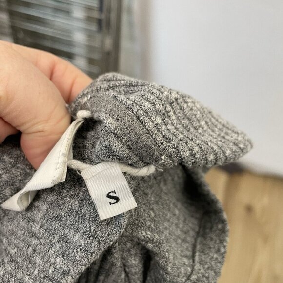 Enza Costa Ribbed Sheath Tank Bodycon Stretch Baseball Dress Gray size Small - Picture 7 of 9